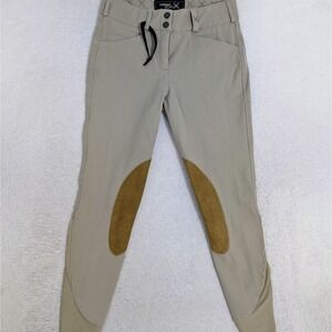 Tredstep Solo Ireland Riding Breeches Pants Womens 28R Beige/Brown Equestrian